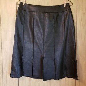 Nicola Berti Leather Skirt